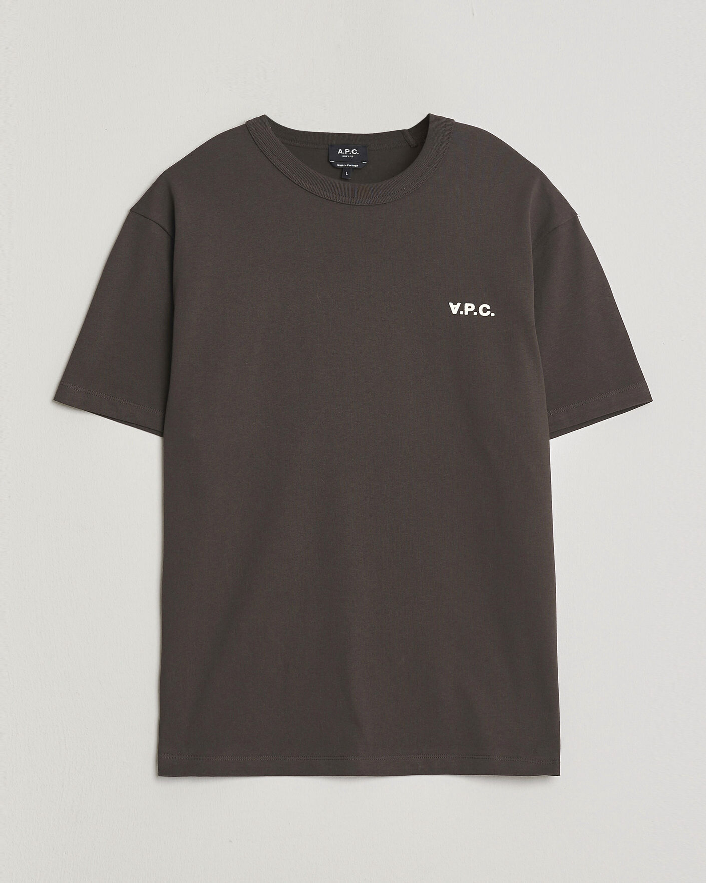 Uomini | T-shirt | A.P.C. | Boxy Fit Petit VPC T-Shirt Ecru Brown