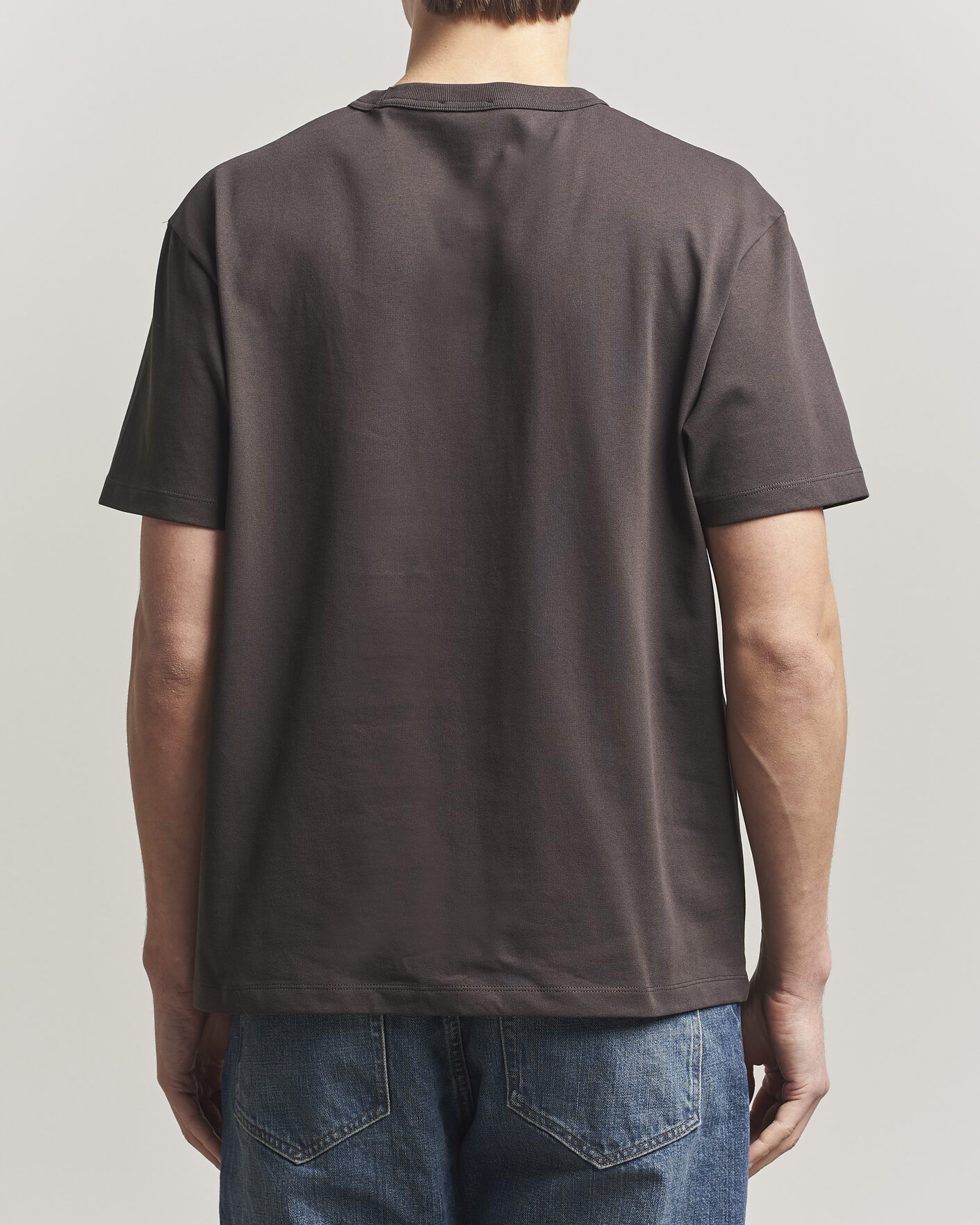Uomini | T-shirt | A.P.C. | Boxy Fit Petit VPC T-Shirt Ecru Brown