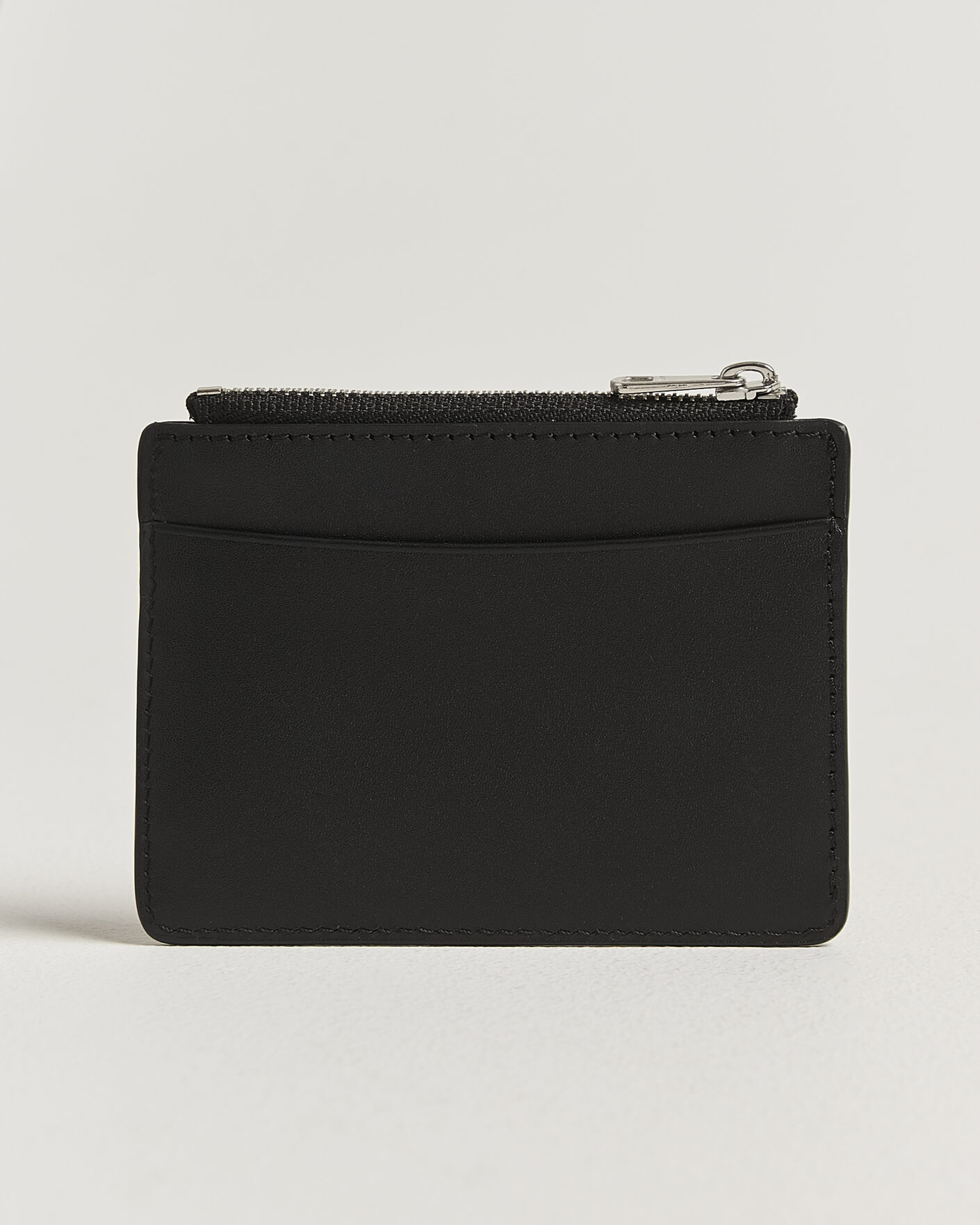 Uomini | Portafogli | A.P.C. | Zip Calf Leather Card Holder Black