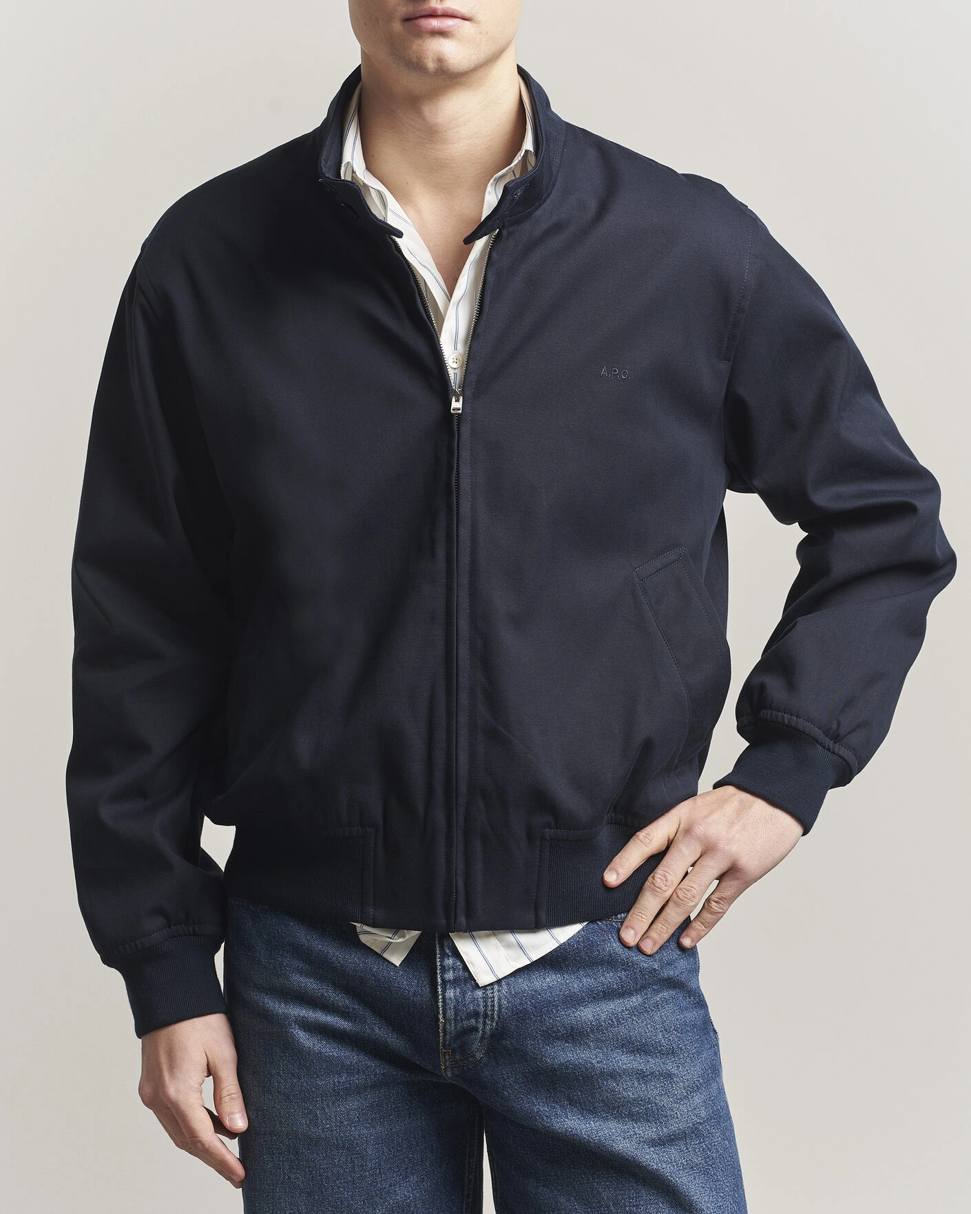 Uomini | Giacche | A.P.C. | Zipped Jacket Dark Navy