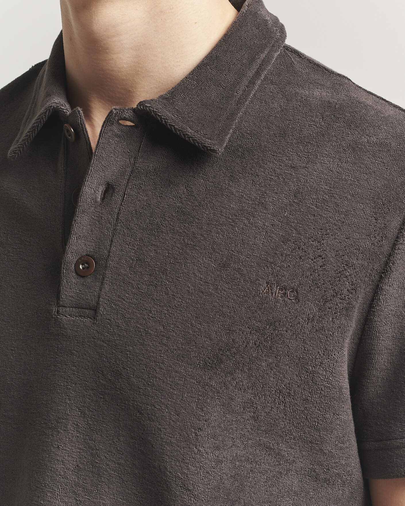 Uomini | Polo | A.P.C. | Julian Cotton Knitted Polo Brown