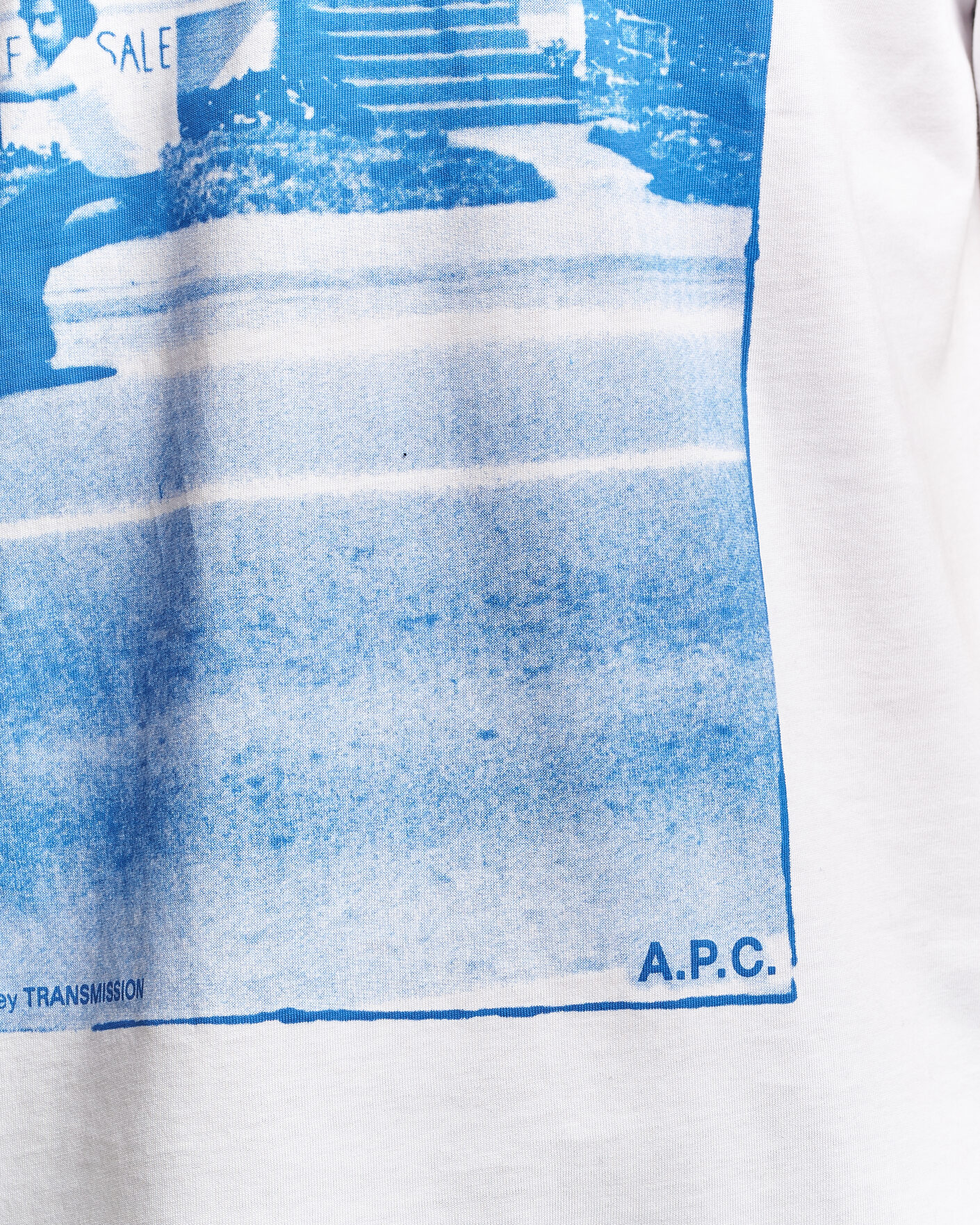 Uomini | T-shirt | A.P.C. | Cali Printed T-Shirt Blue