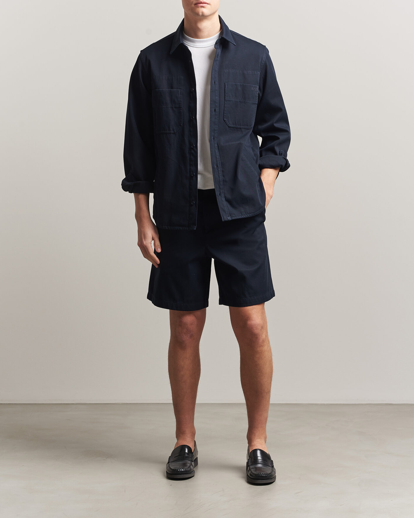 Uomini | Pantaloncini | A.P.C. | Otis Cotton Chino Shorts Dark Navy