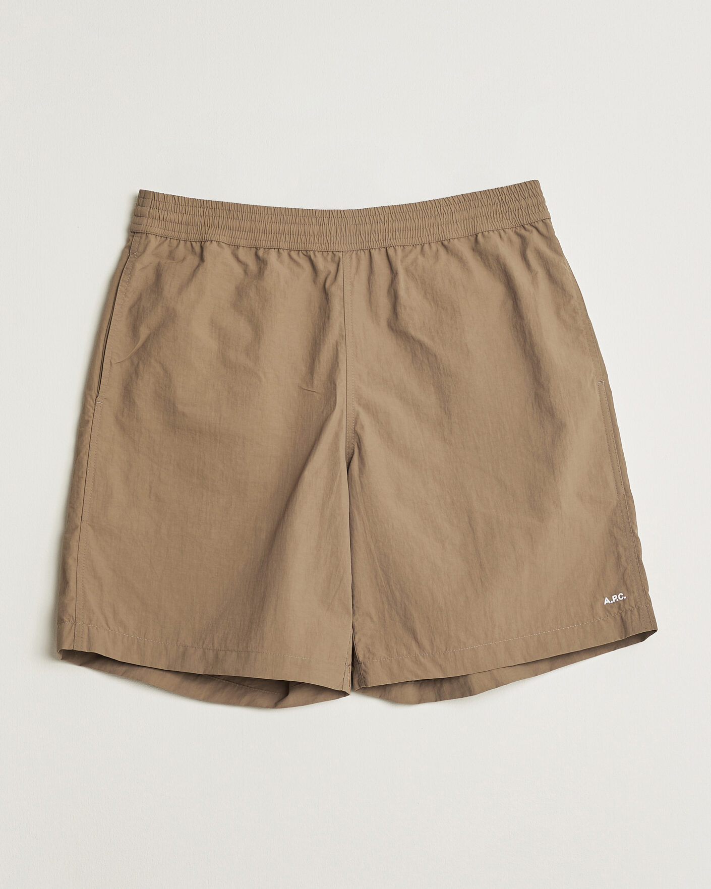 Uomini | Pantaloncini | A.P.C. | Rio Drawstring Shorts Dark Beige