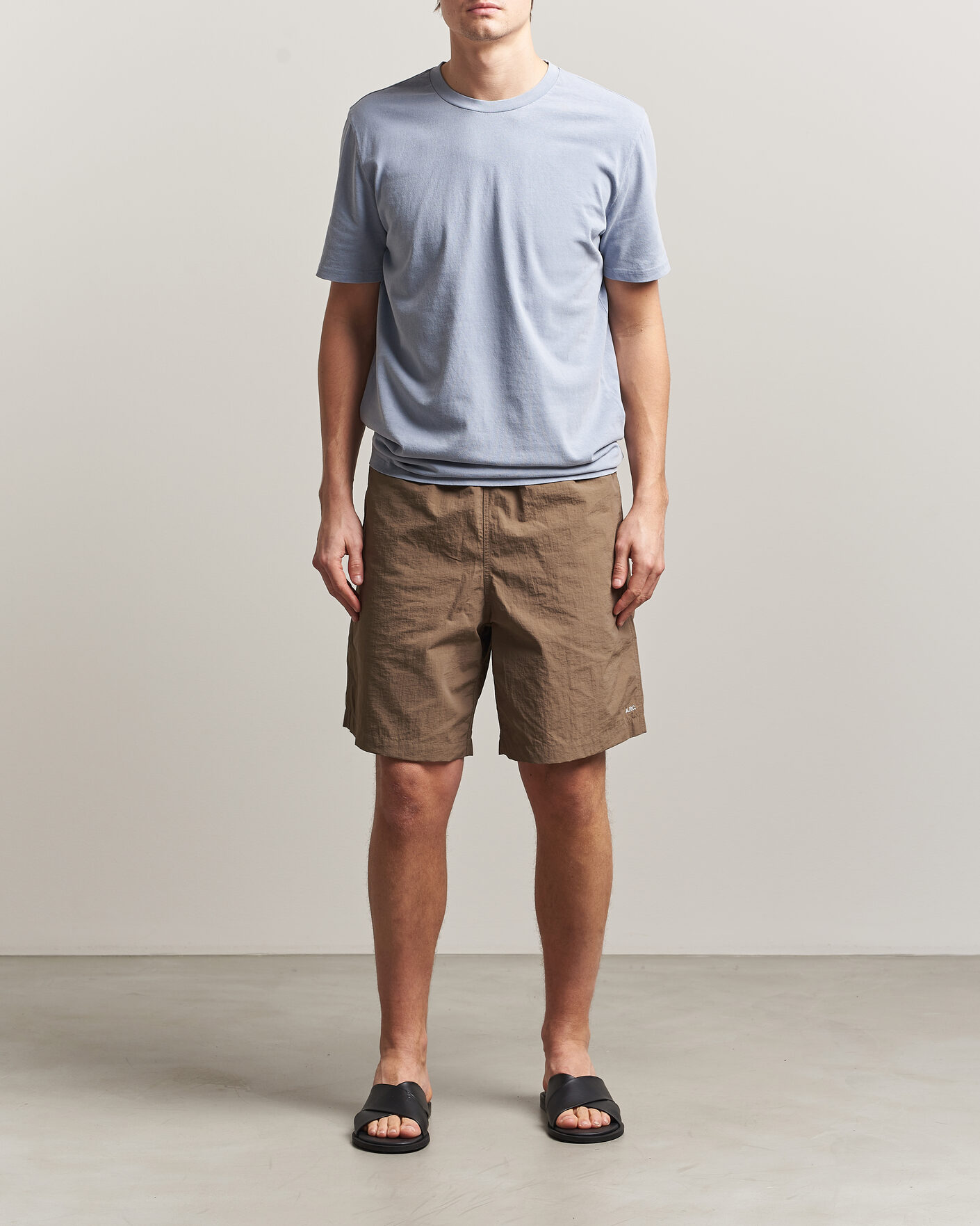 Uomini | Pantaloncini | A.P.C. | Rio Drawstring Shorts Dark Beige