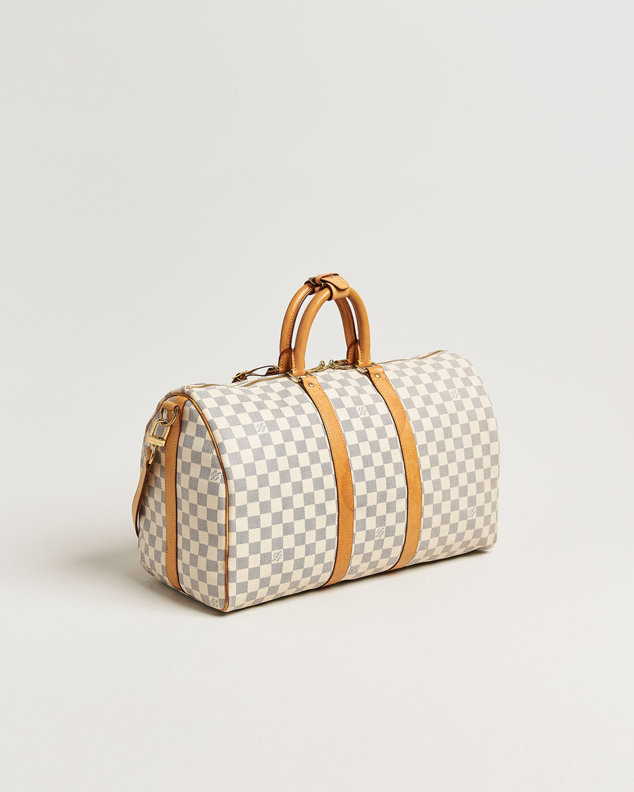 Uomini | Pre-Owned & Vintage Bags | Louis Vuitton Pre-Owned | Keepall Bandouliére Damier Azur