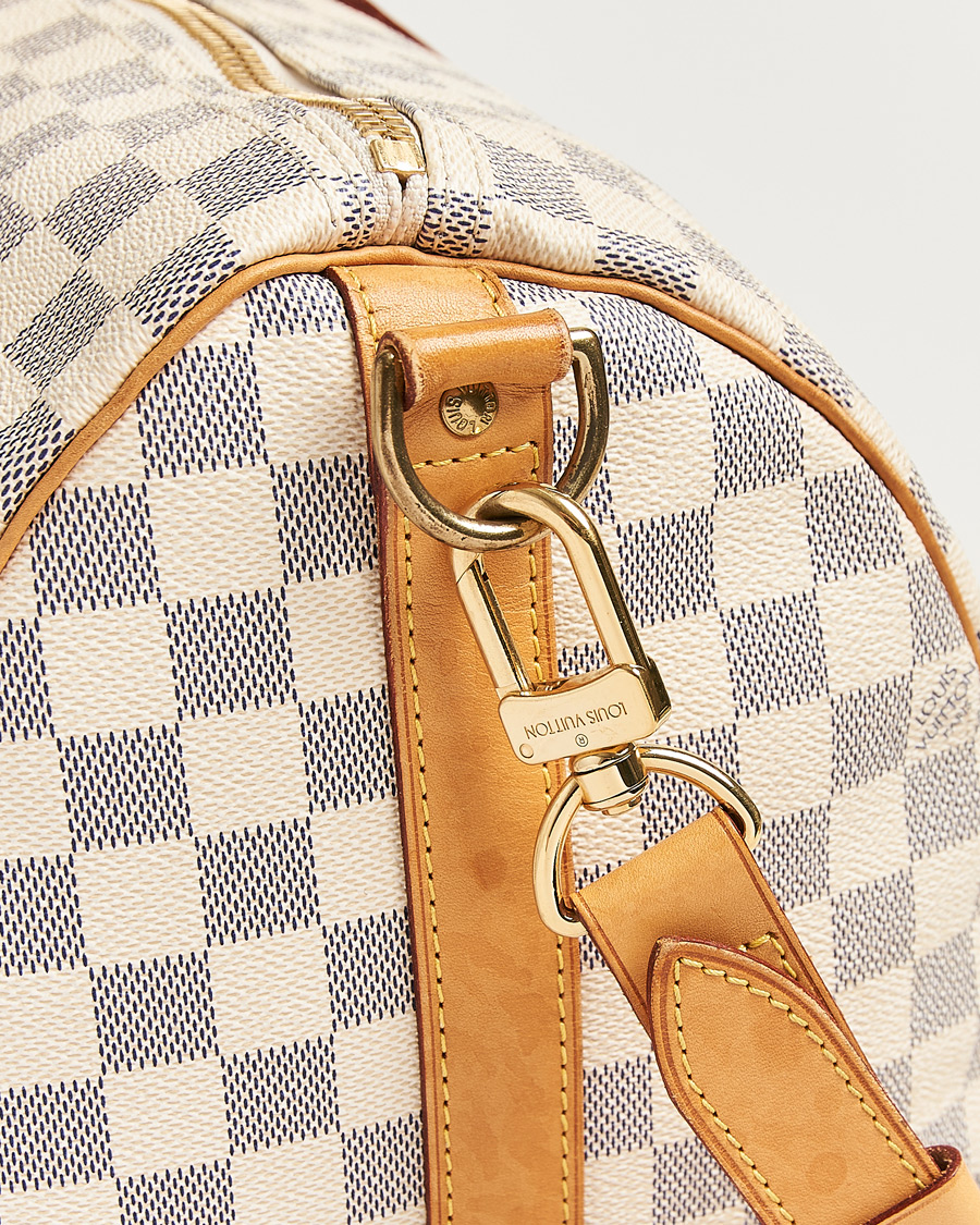 Uomini | Pre-Owned & Vintage Bags | Louis Vuitton Pre-Owned | Keepall Bandouliére Damier Azur
