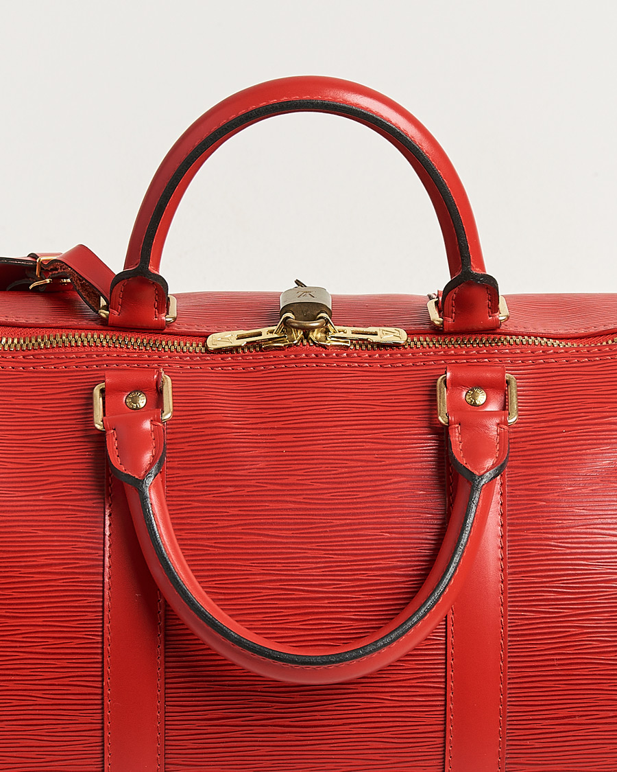 Uomini | Pre-Owned & Vintage Bags | Louis Vuitton Pre-Owned | Keepall 50 Epi Leather Red
