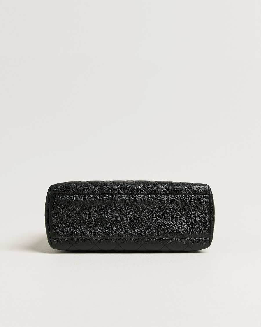 Uomini | Pre-Owned & Vintage Bags | Chanel Pre-Owned | Kelly Top Handle Bag Caviar Black