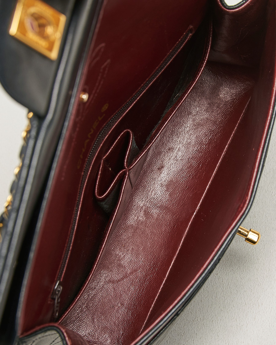 Uomini | Pre-Owned & Vintage Bags | Chanel Pre-Owned | Single Flap Bag Lambskin Black