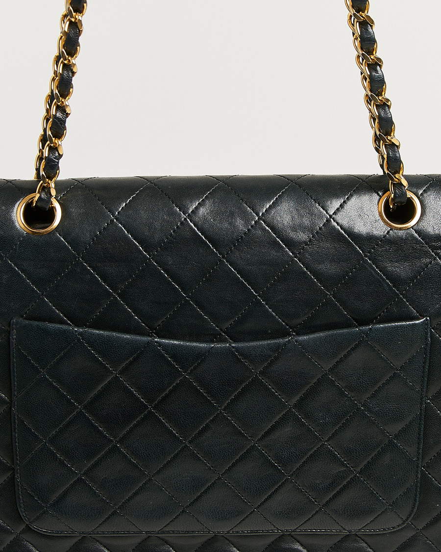 Uomini | Pre-Owned & Vintage Bags | Chanel Pre-Owned | Single Flap Bag Lambskin Black