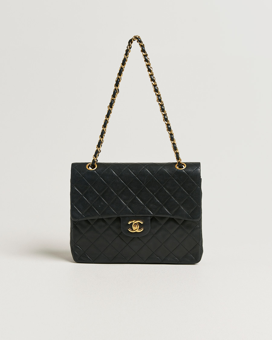 Uomini | Pre-Owned & Vintage Bags | Chanel Pre-Owned | Classic Double Flap Small Lamskin Black
