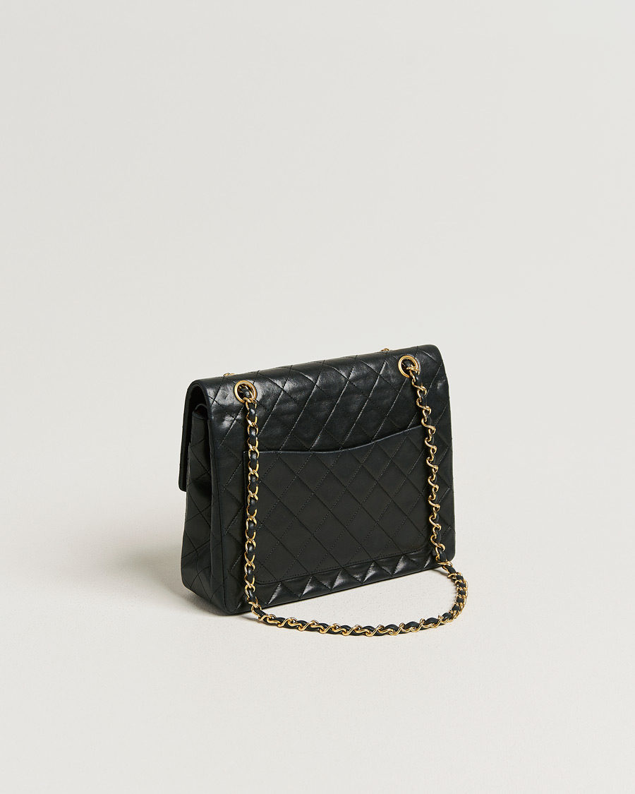 Uomini | Pre-Owned & Vintage Bags | Chanel Pre-Owned | Classic Double Flap Small Lamskin Black
