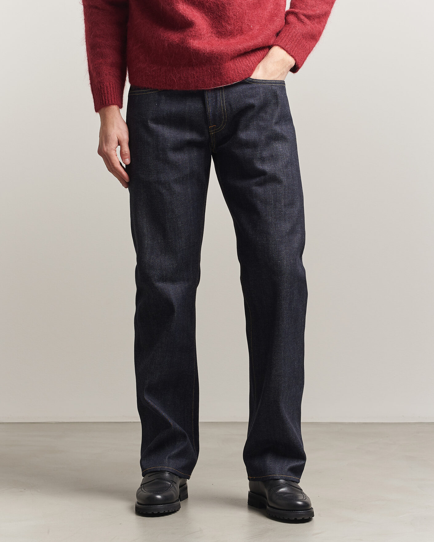 Uomini | Jeans | EDWIN | No.47 Regular Straight Selvage Jeans Unwashed