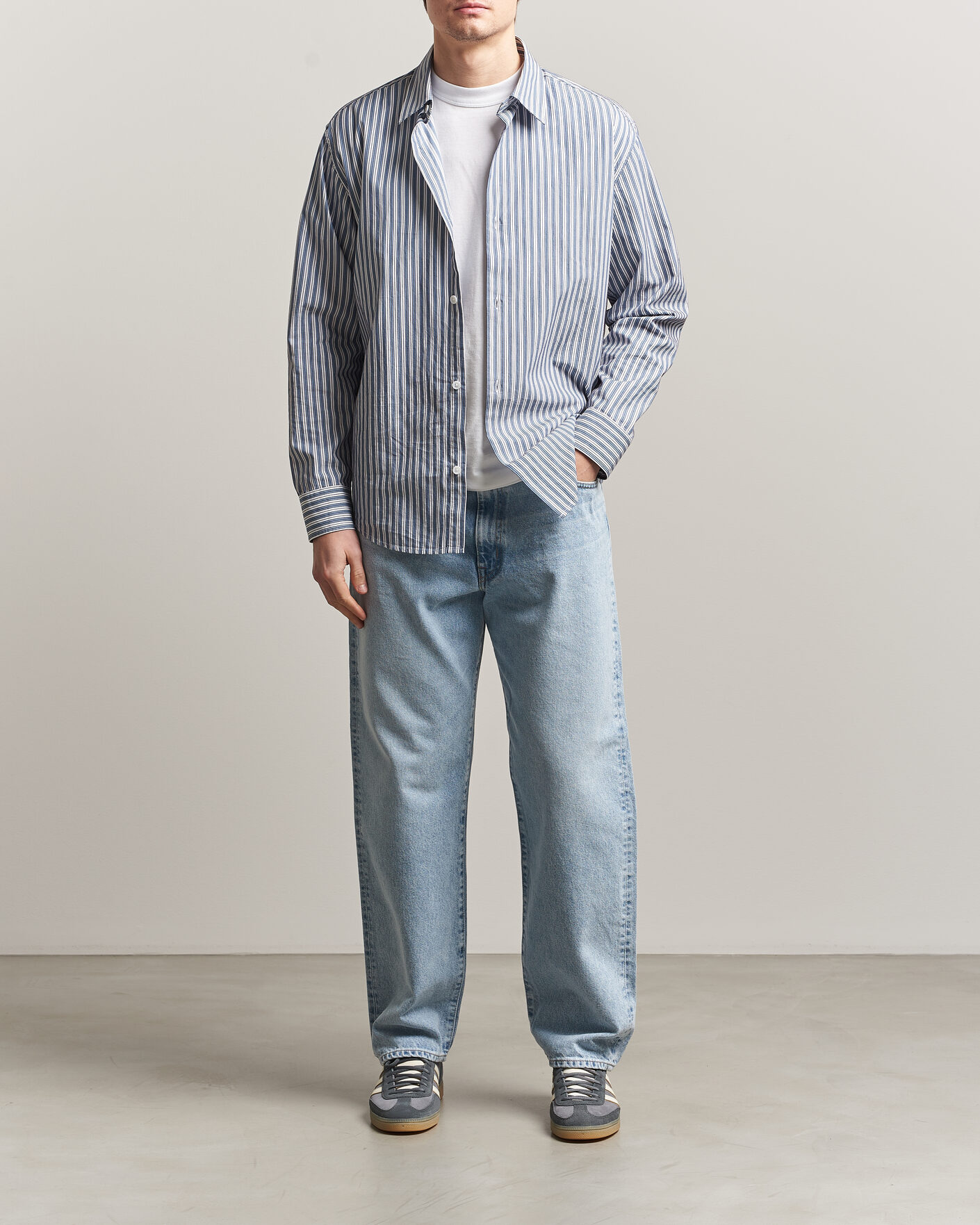 Uomini | Jeans | EDWIN | Loose Straight Jeans Used Light Blue