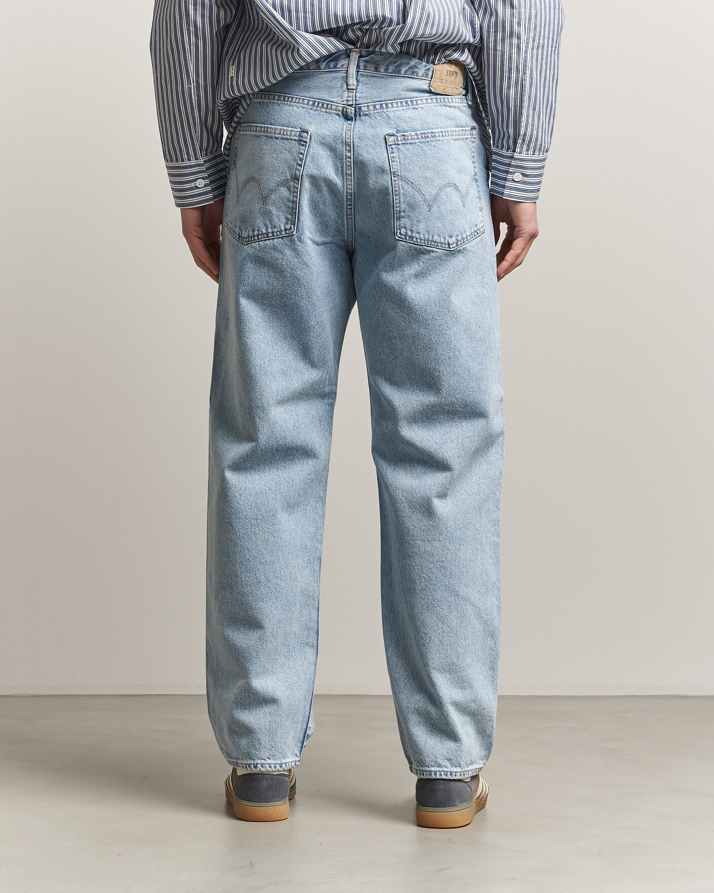 Uomini | Jeans | EDWIN | Loose Straight Jeans Used Light Blue