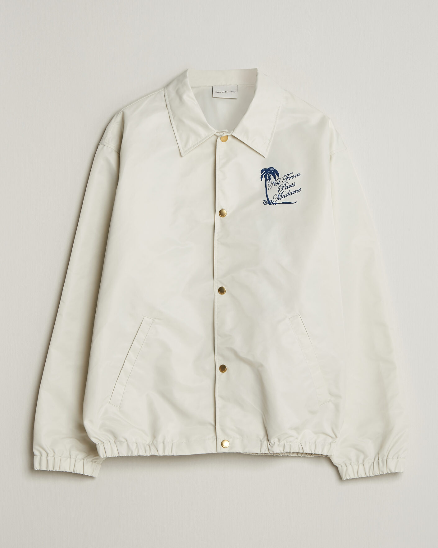 Uomini | Giacche | Drôle de Monsieur | Palmier Slogan Coach Jacket Off White