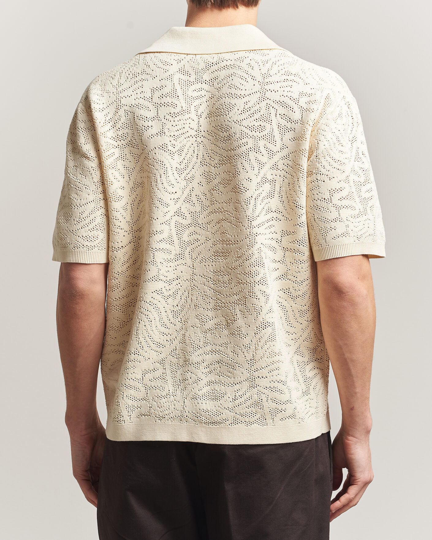 Uomini | Camicie | Drôle de Monsieur | Knitted Resort Shirt Off White