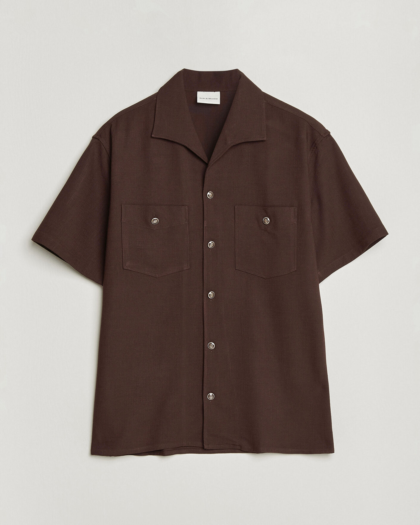 Uomini | Camicie | Drôle de Monsieur | Viscose Resort Shirt Brown