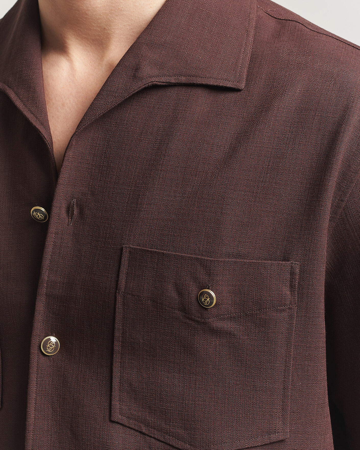 Uomini | Camicie | Drôle de Monsieur | Viscose Resort Shirt Brown