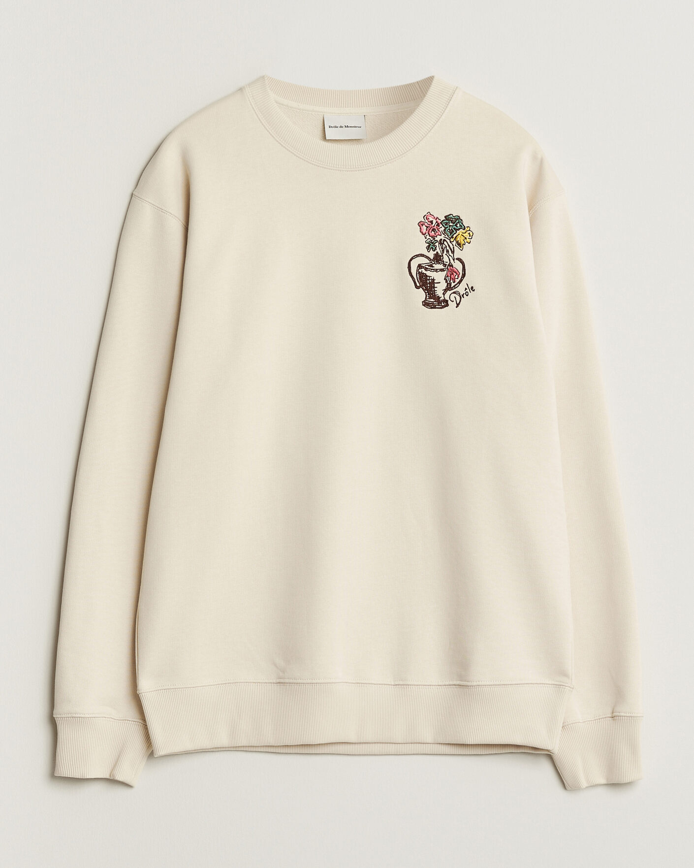 Uomini | Maglieria | Drôle de Monsieur | Vase Havana Sweatshirt Sand