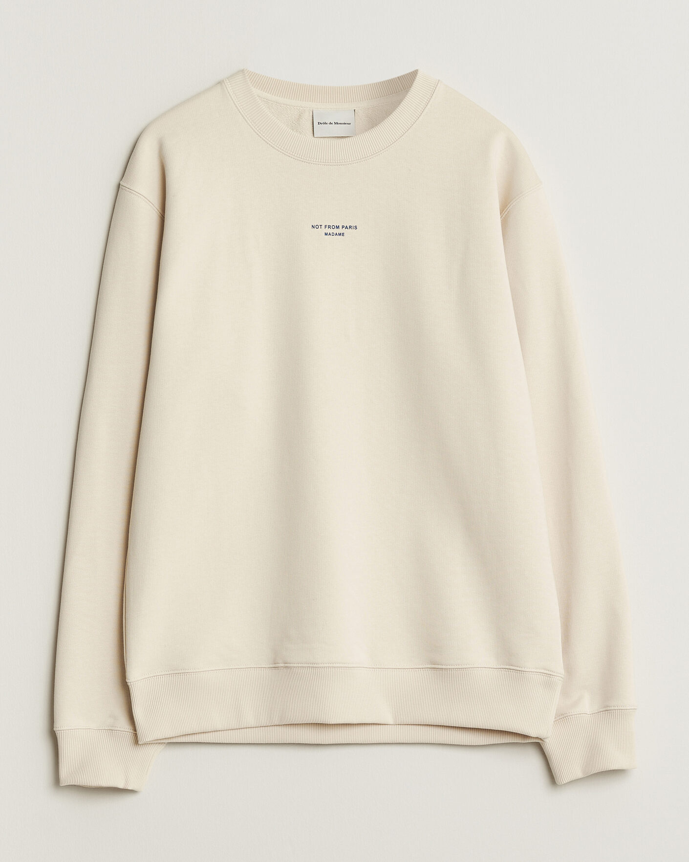 Uomini | Maglieria | Drôle de Monsieur | Classic Slogan Sweatshirt Sand