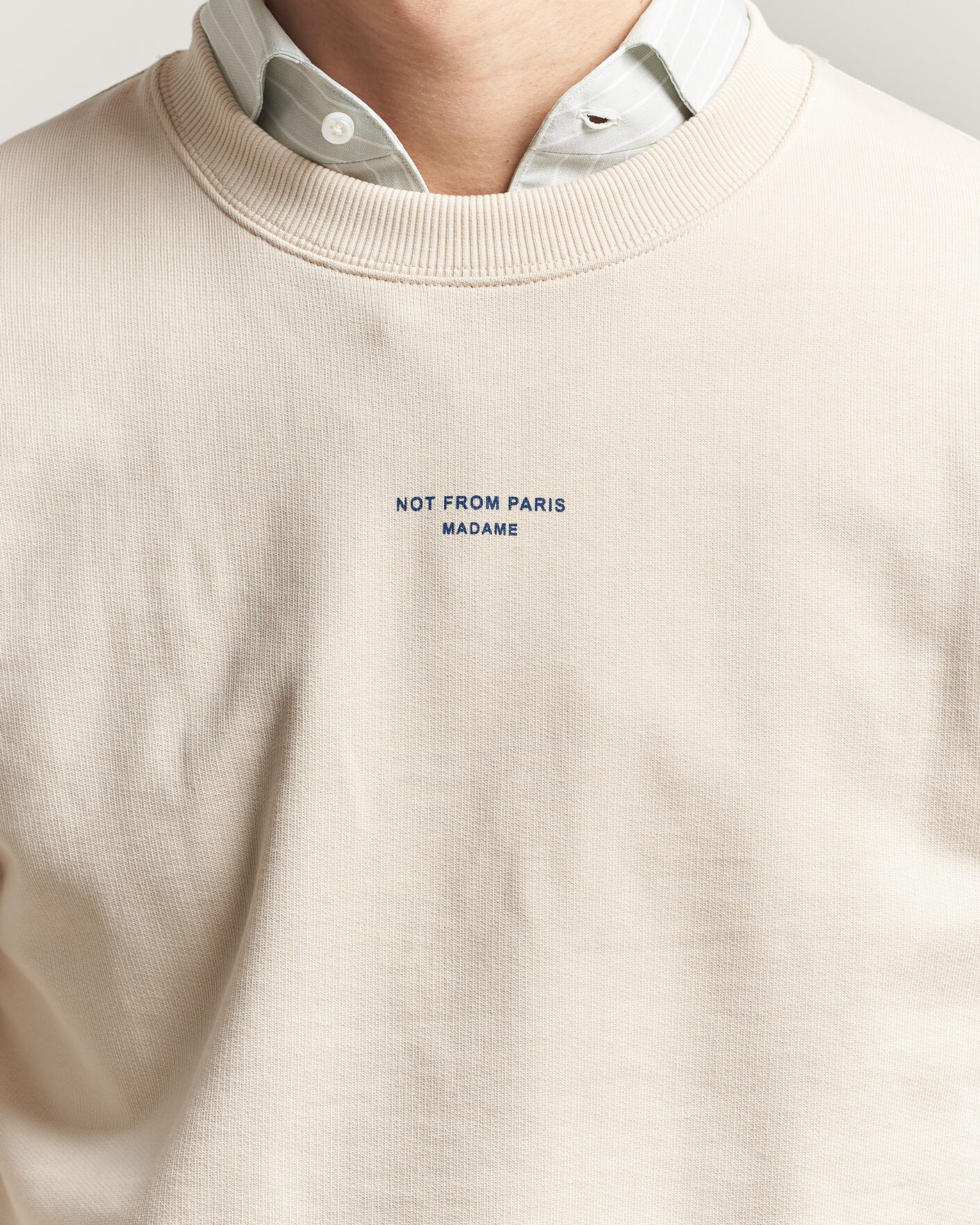 Uomini | Maglieria | Drôle de Monsieur | Classic Slogan Sweatshirt Sand