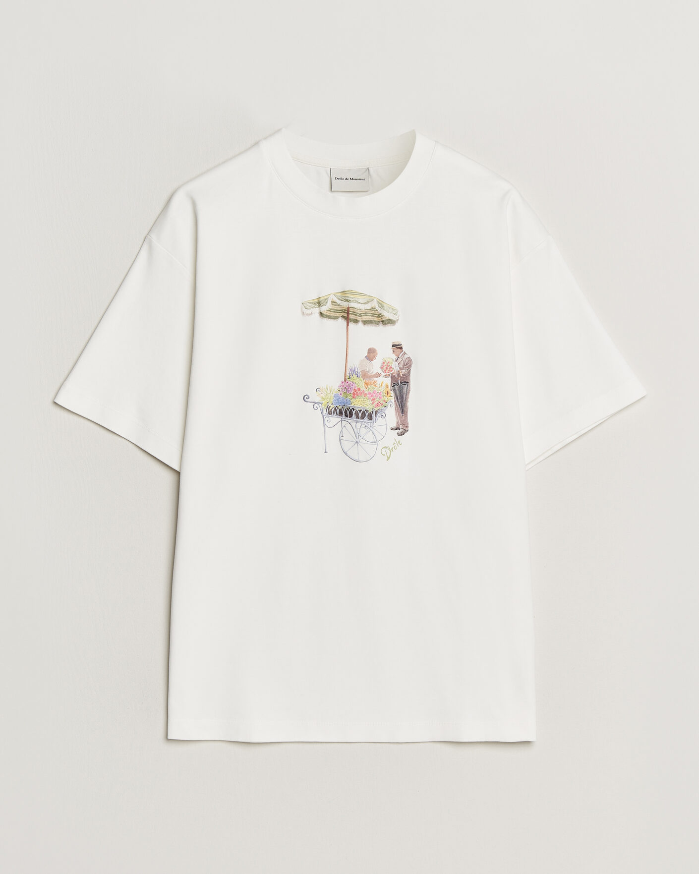 Uomini | T-shirt | Drôle de Monsieur | Fleuriste T-Shirt Off White