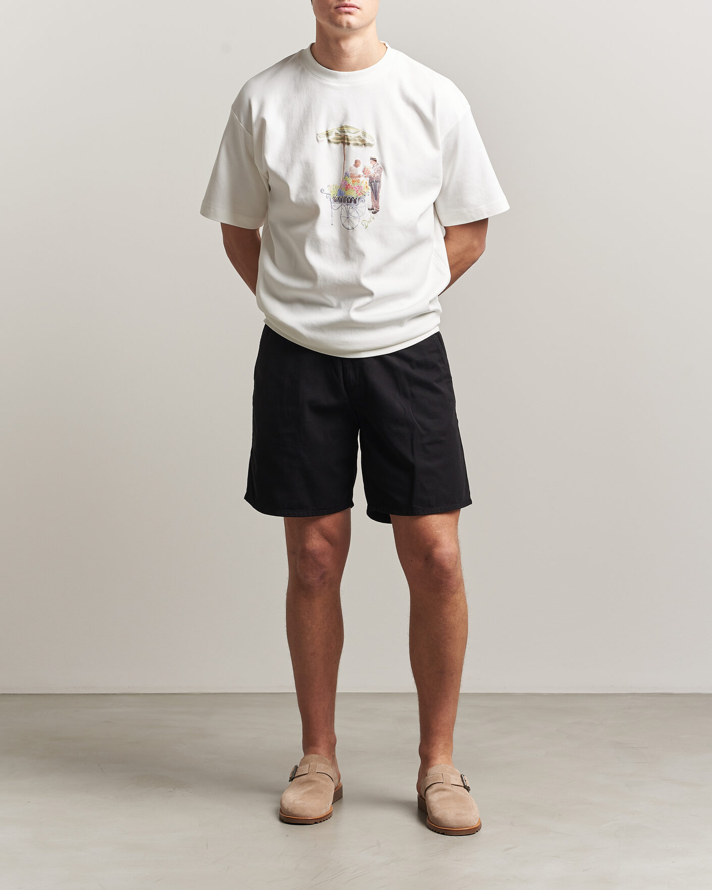 Uomini | T-shirt | Drôle de Monsieur | Fleuriste T-Shirt Off White