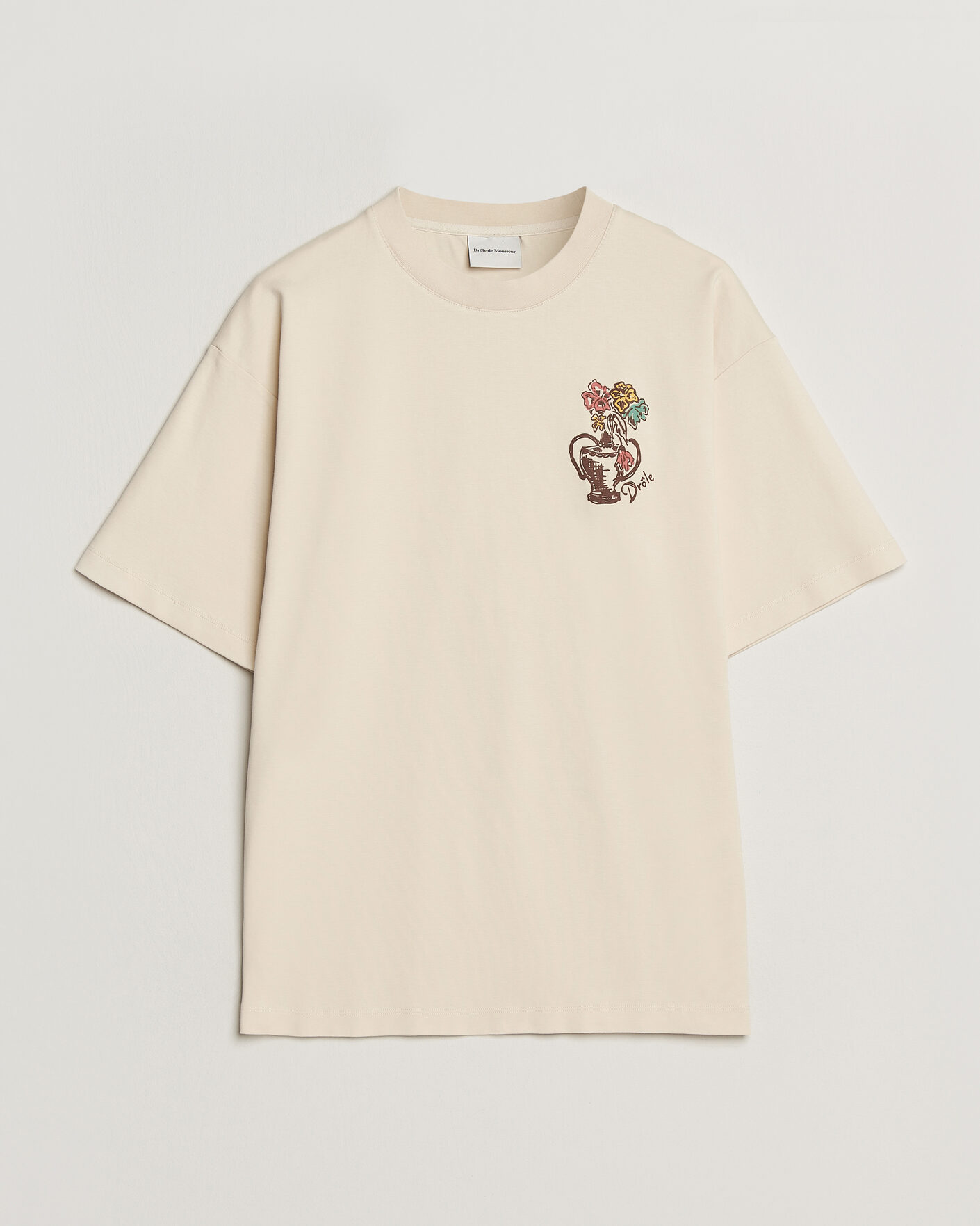 Uomini | T-shirt | Drôle de Monsieur | Vase Havana T-Shirt Sand