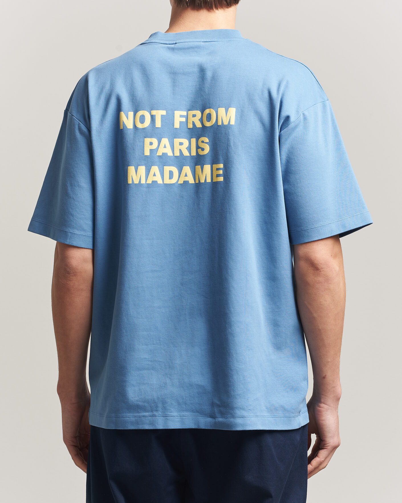 Uomini | T-shirt | Drôle de Monsieur | Slogan T-Shirt Atlantic Blue