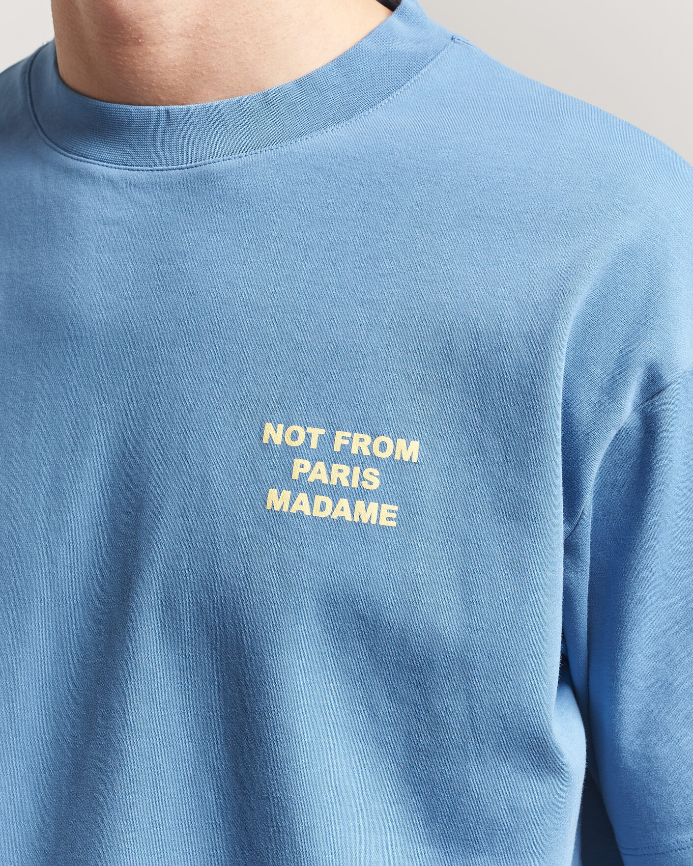 Uomini | T-shirt | Drôle de Monsieur | Slogan T-Shirt Atlantic Blue