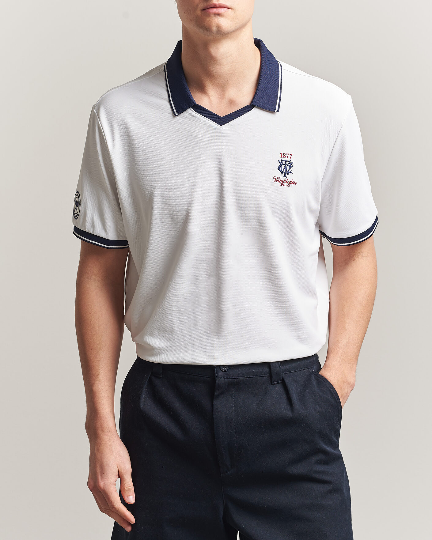 Uomini | Polo | Polo Ralph Lauren | Knitted Performance Polo Ceramic White