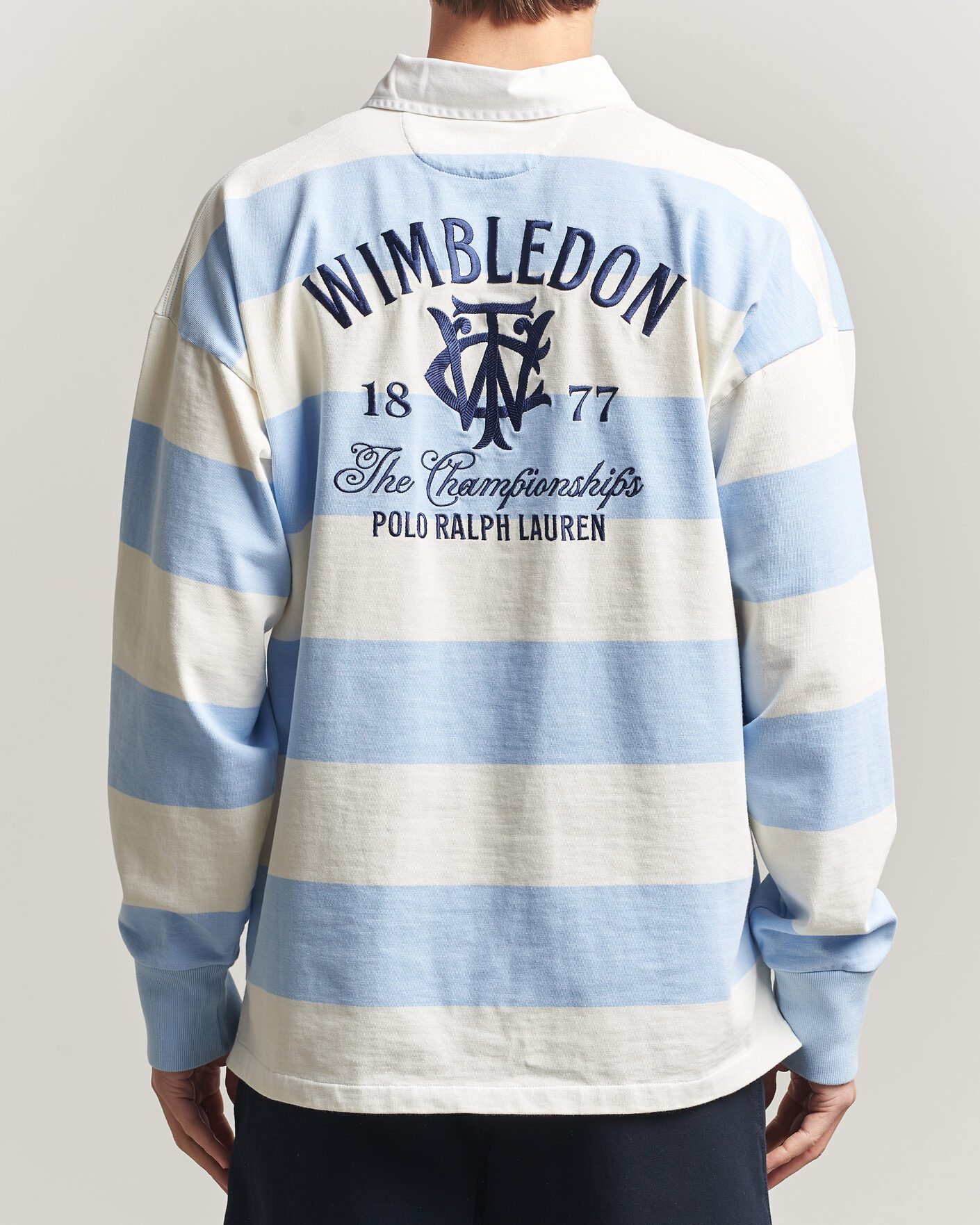 Uomini | Maglieria | Polo Ralph Lauren | Striped Rugby Pullover Office Blue/Deckwash White