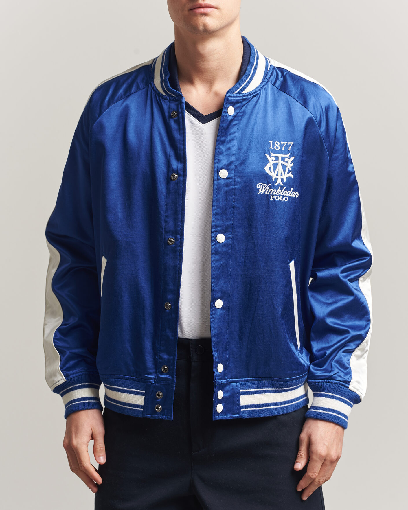 Uomini | Giacche | Polo Ralph Lauren | Championship Bomber Jacket Graphic Royal/White