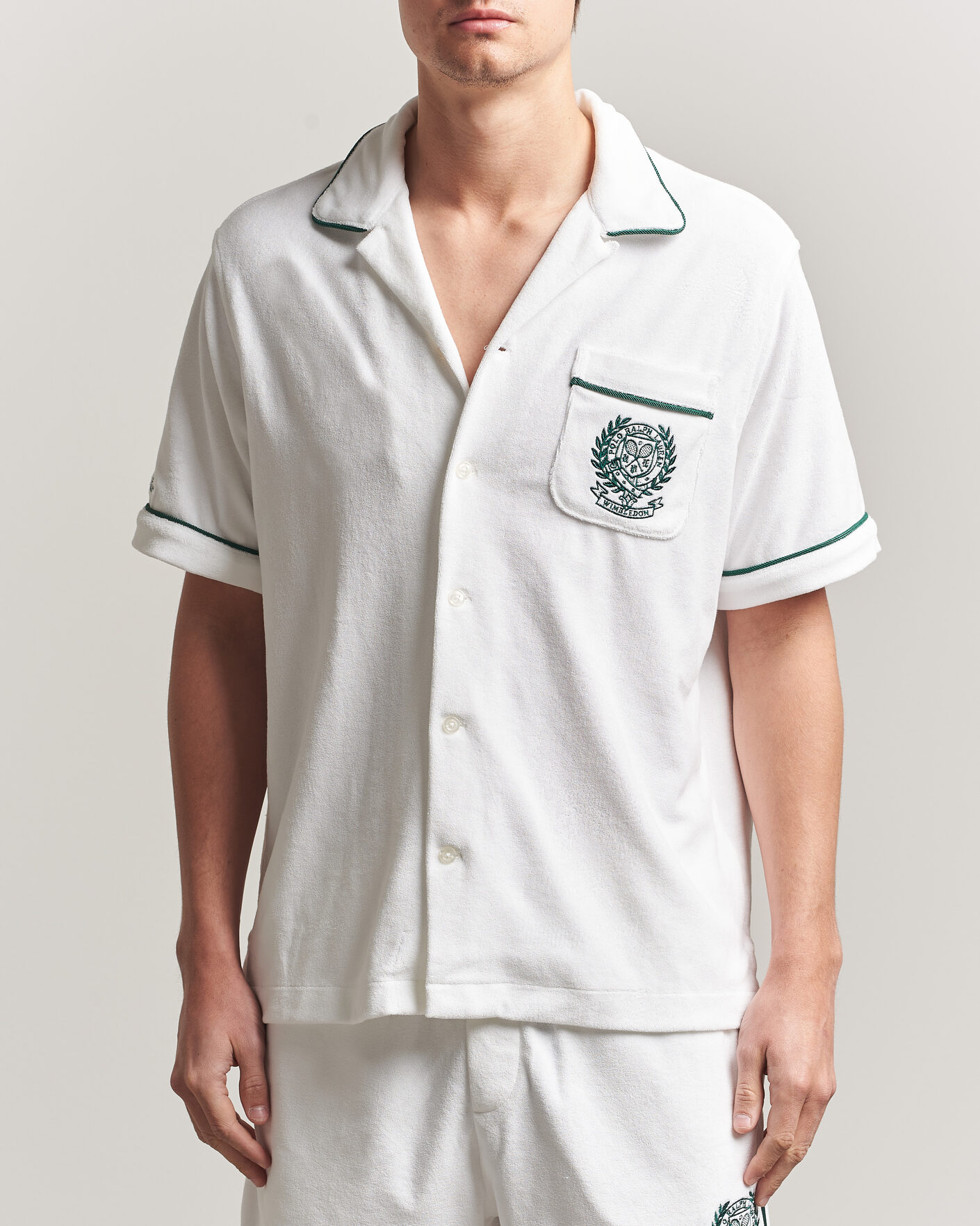 Uomini | Camicie | Polo Ralph Lauren | Terry Short Sleeve Shirt White