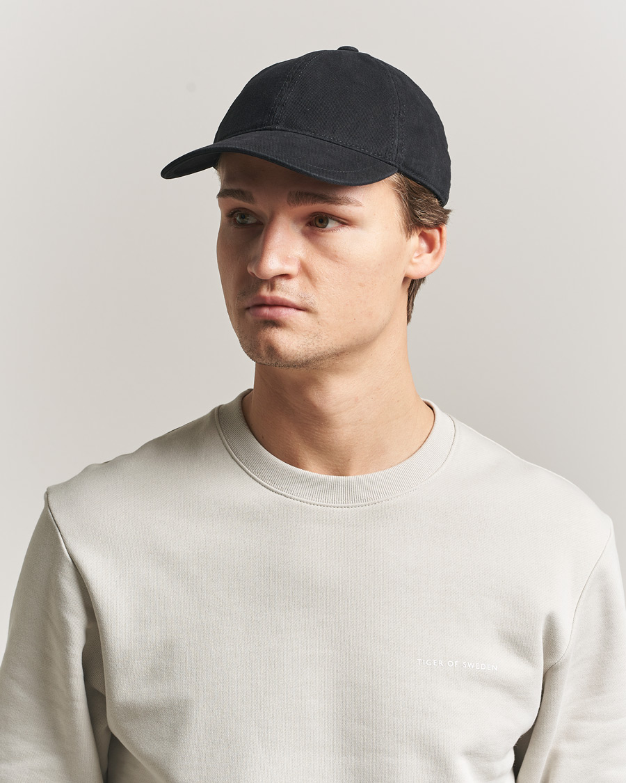 Uomini | Cappelli & Berretti | Tiger of Sweden | Hent Washed Cap Black