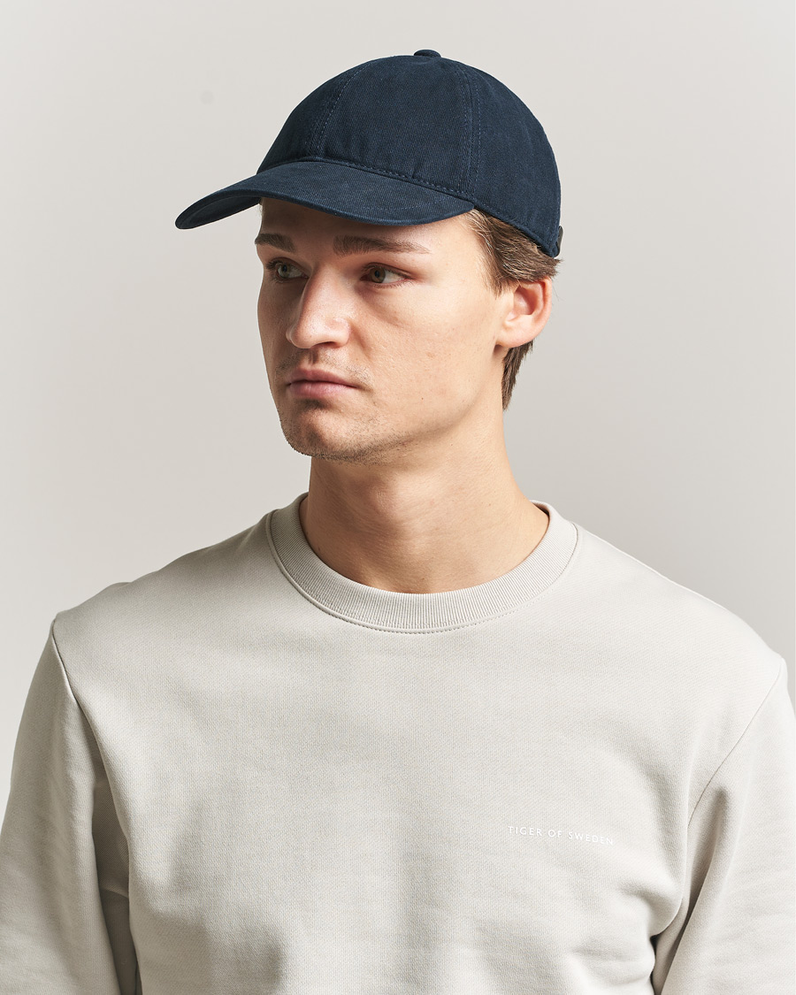 Uomini | Cappelli & Berretti | Tiger of Sweden | Hent Washed Cap Light Ink