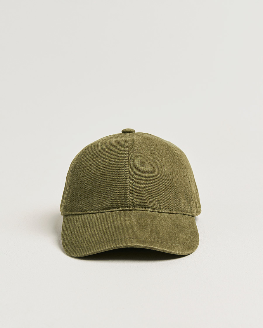 Uomini | Cappelli & Berretti | Tiger of Sweden | Hent Washed Cap Kalamata Green
