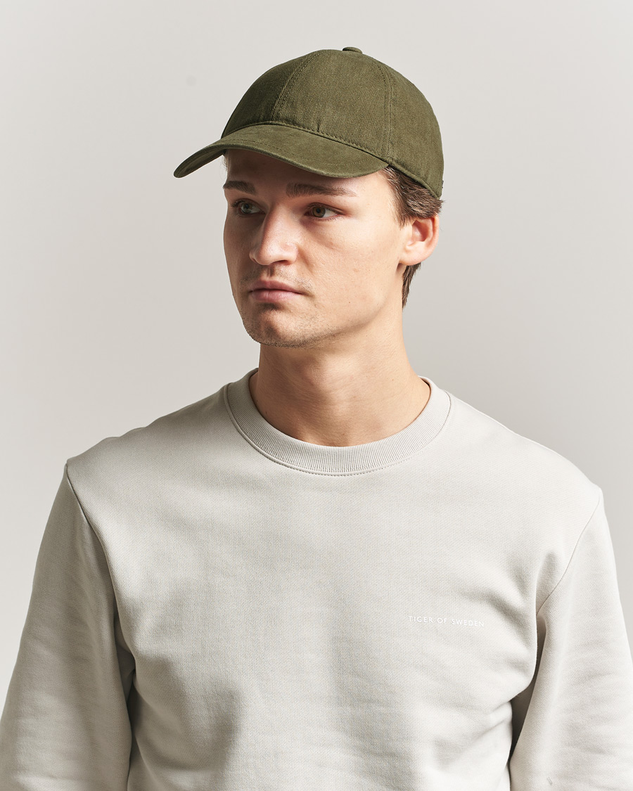 Uomini | Cappelli & Berretti | Tiger of Sweden | Hent Washed Cap Kalamata Green
