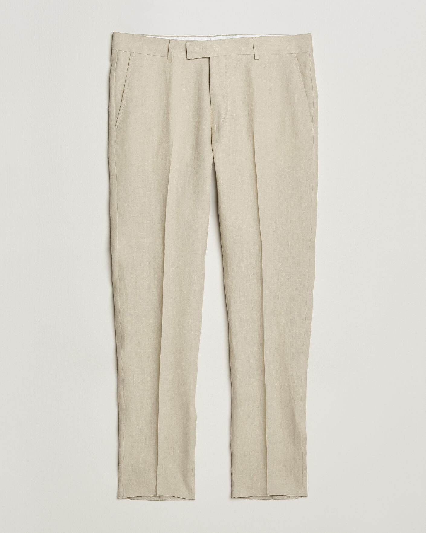 Uomini | Pantaloni | Tiger of Sweden | Tenuta Linen Suit Trousers Cream Sand