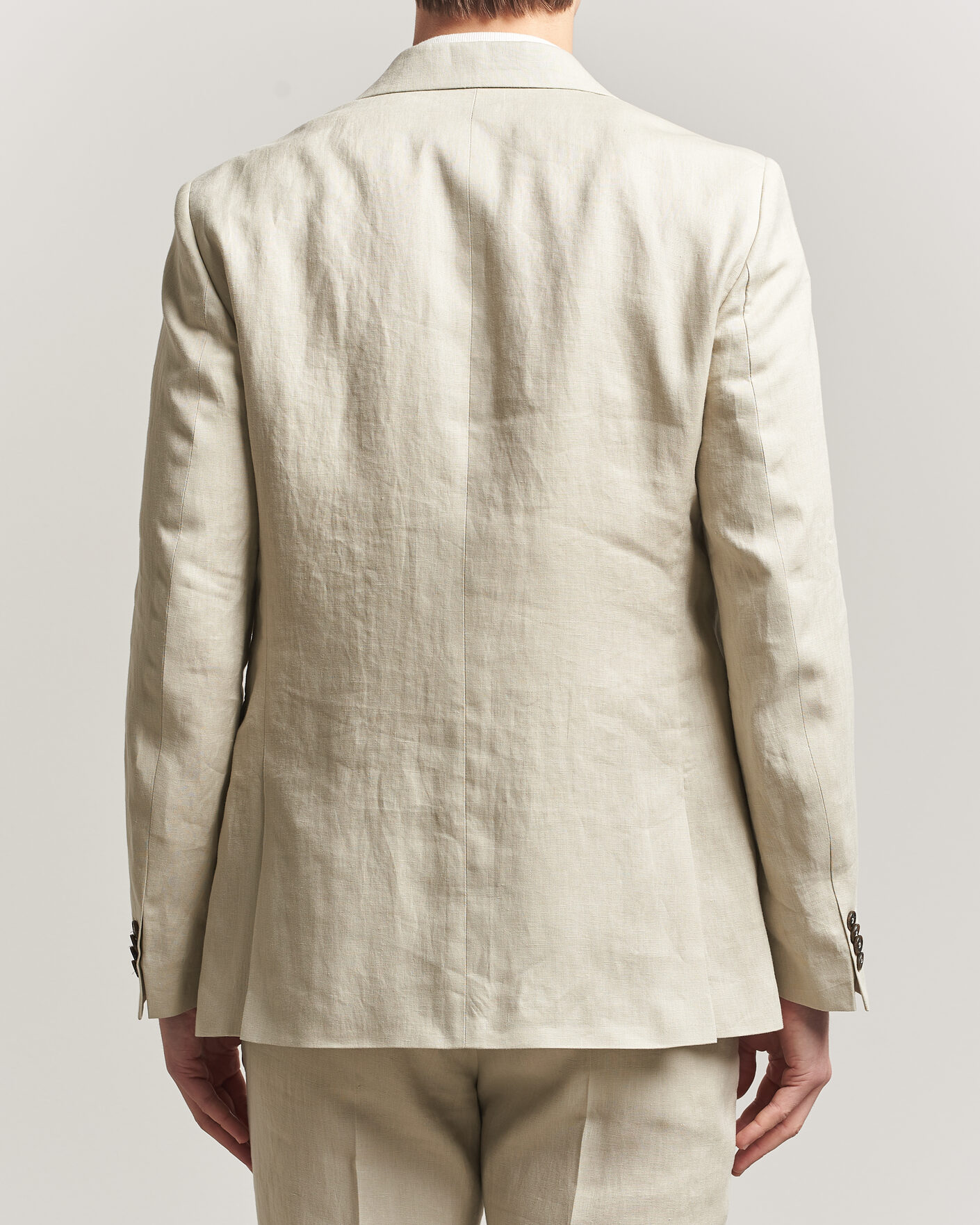 Uomini | Blazers | Tiger of Sweden | Justin Linen Suit Blazer Cream Sand