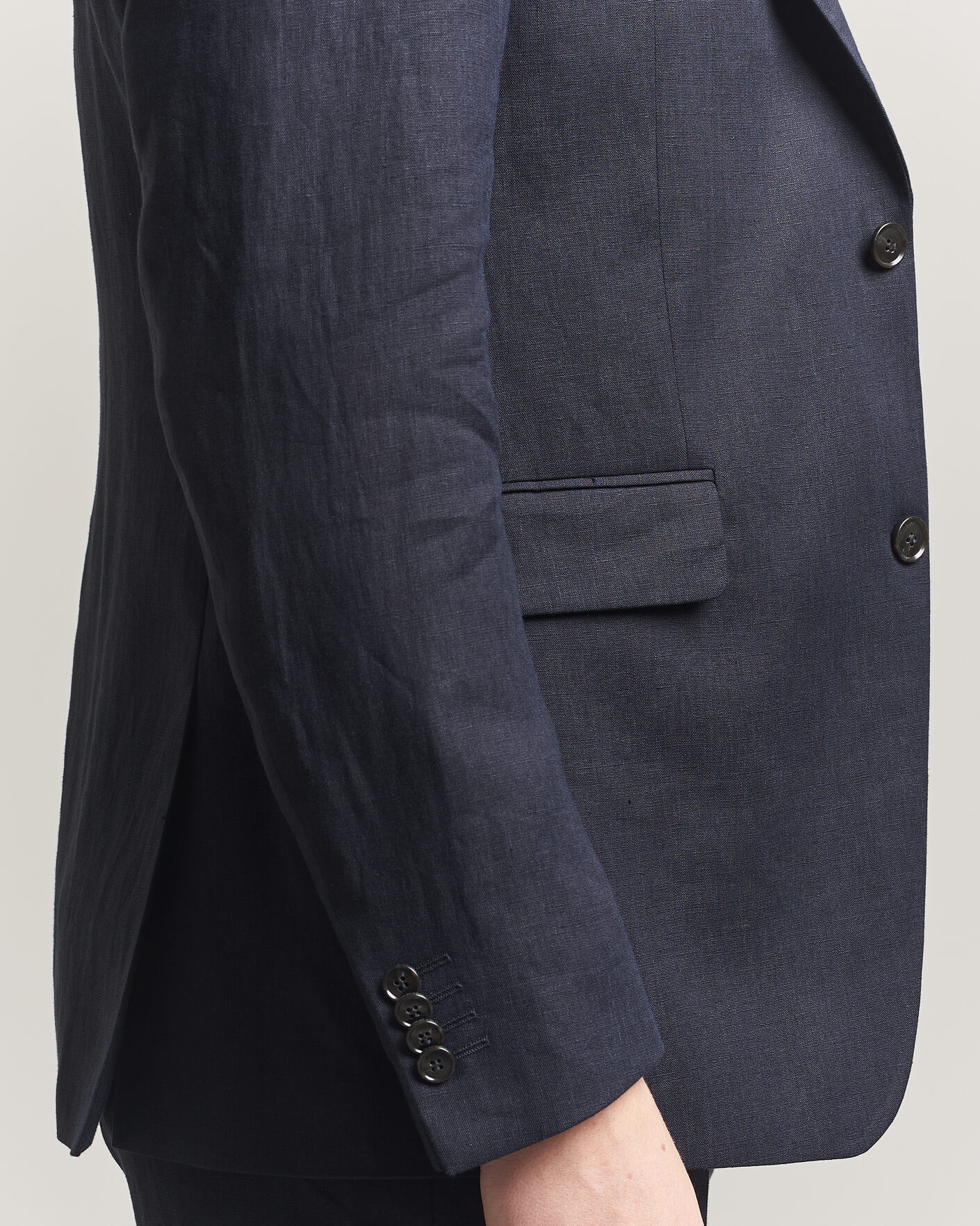Uomini | Blazers | Tiger of Sweden | Justin Linen Suit Blazer Midnight Blue
