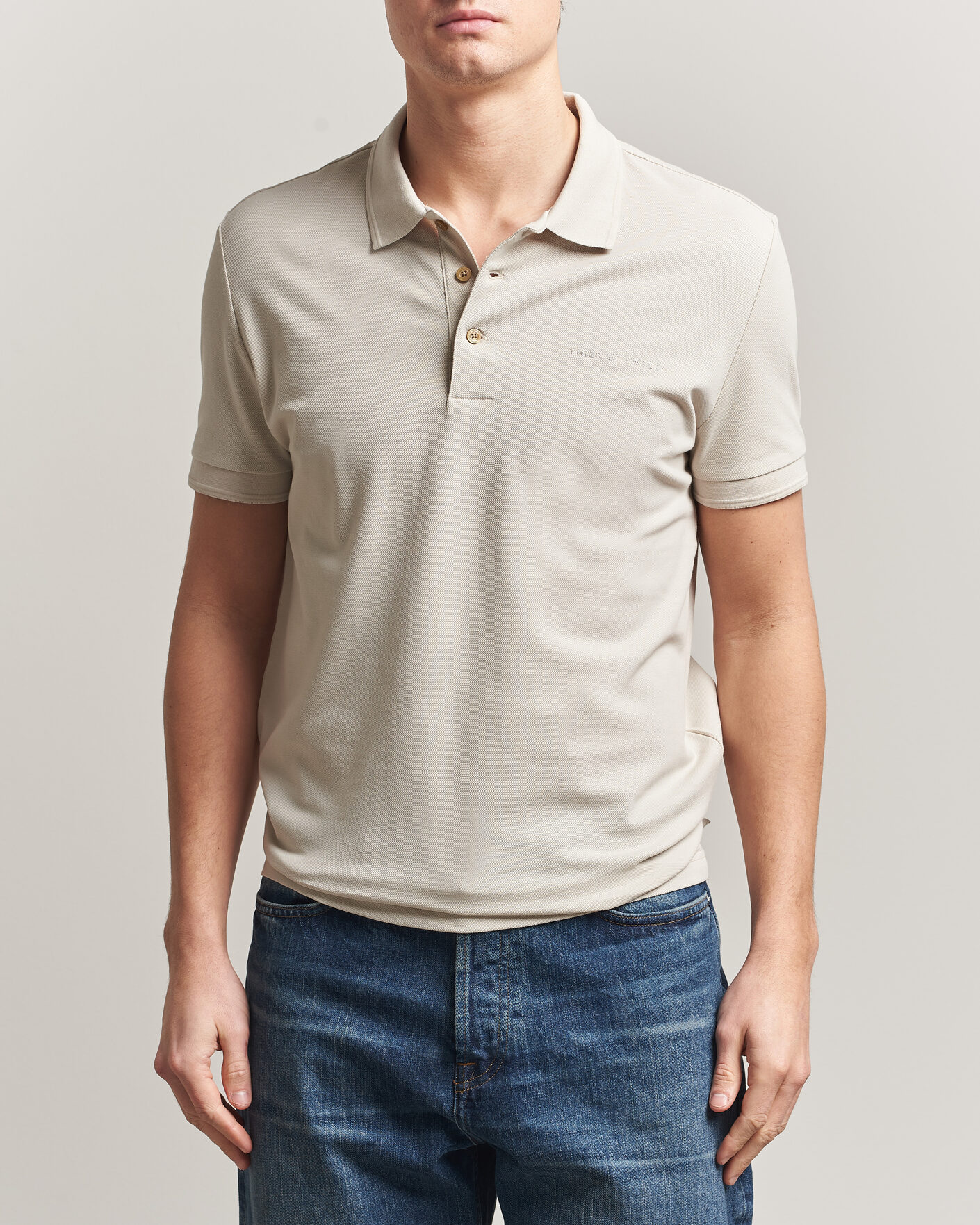 Uomini | Polo | Tiger of Sweden | Darios Polo Seline Grey