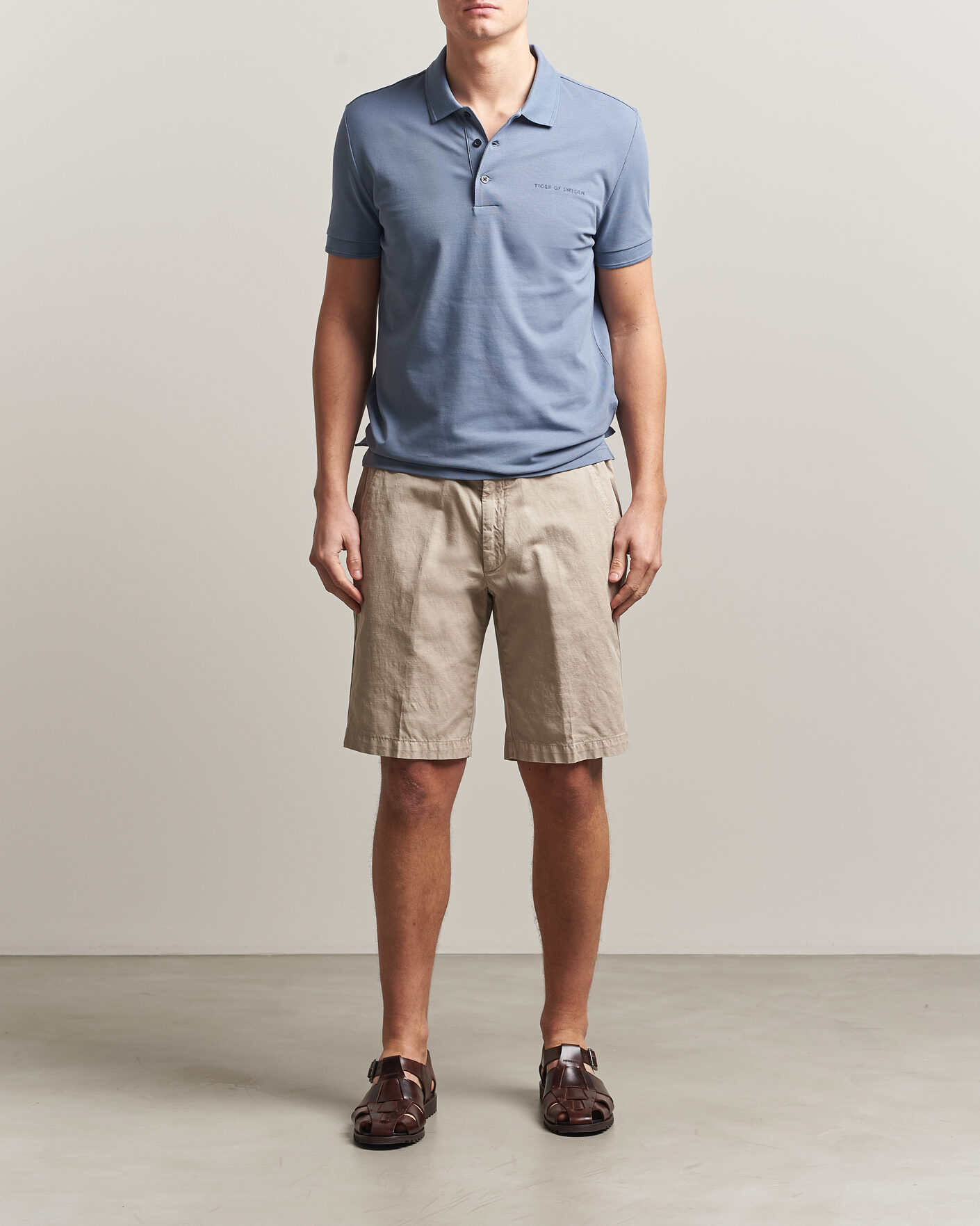 Uomini | Polo | Tiger of Sweden | Darios Polo Dull Blue