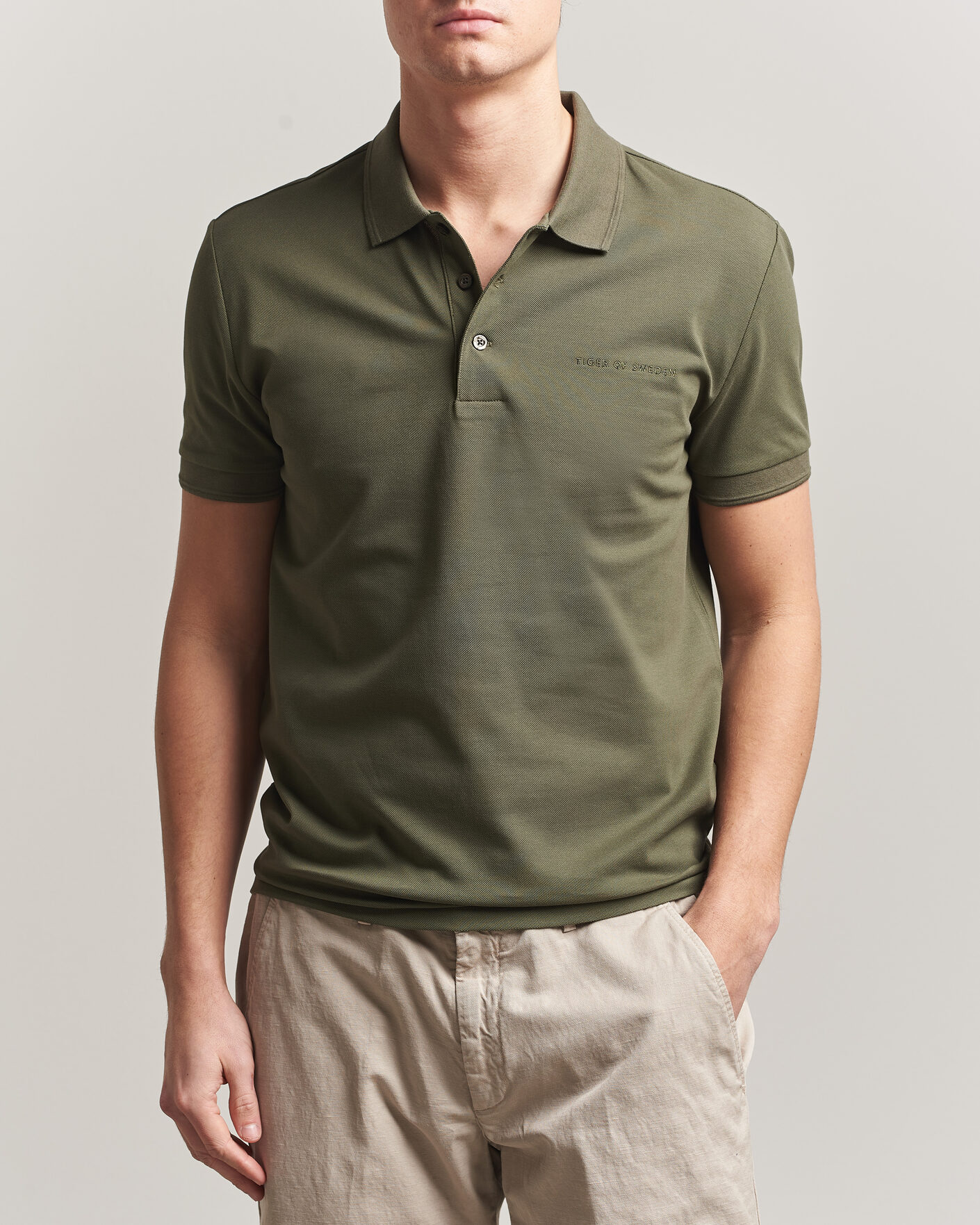 Uomini | Polo | Tiger of Sweden | Darios Polo Kalamata Green