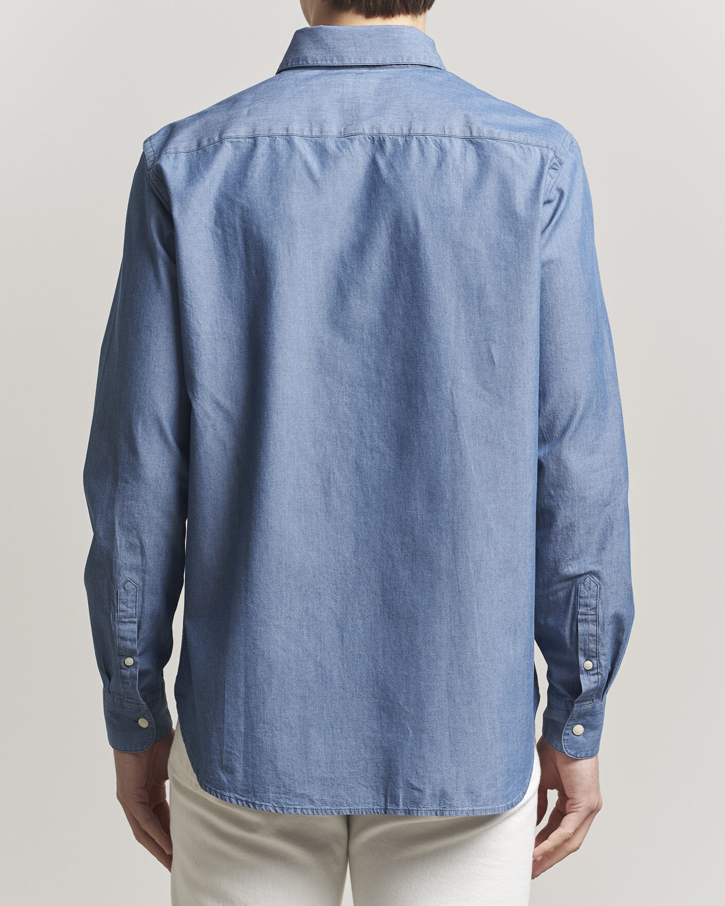 Uomini | Camicie | Tiger of Sweden | Bjorn Denim Shirt Bering Sea