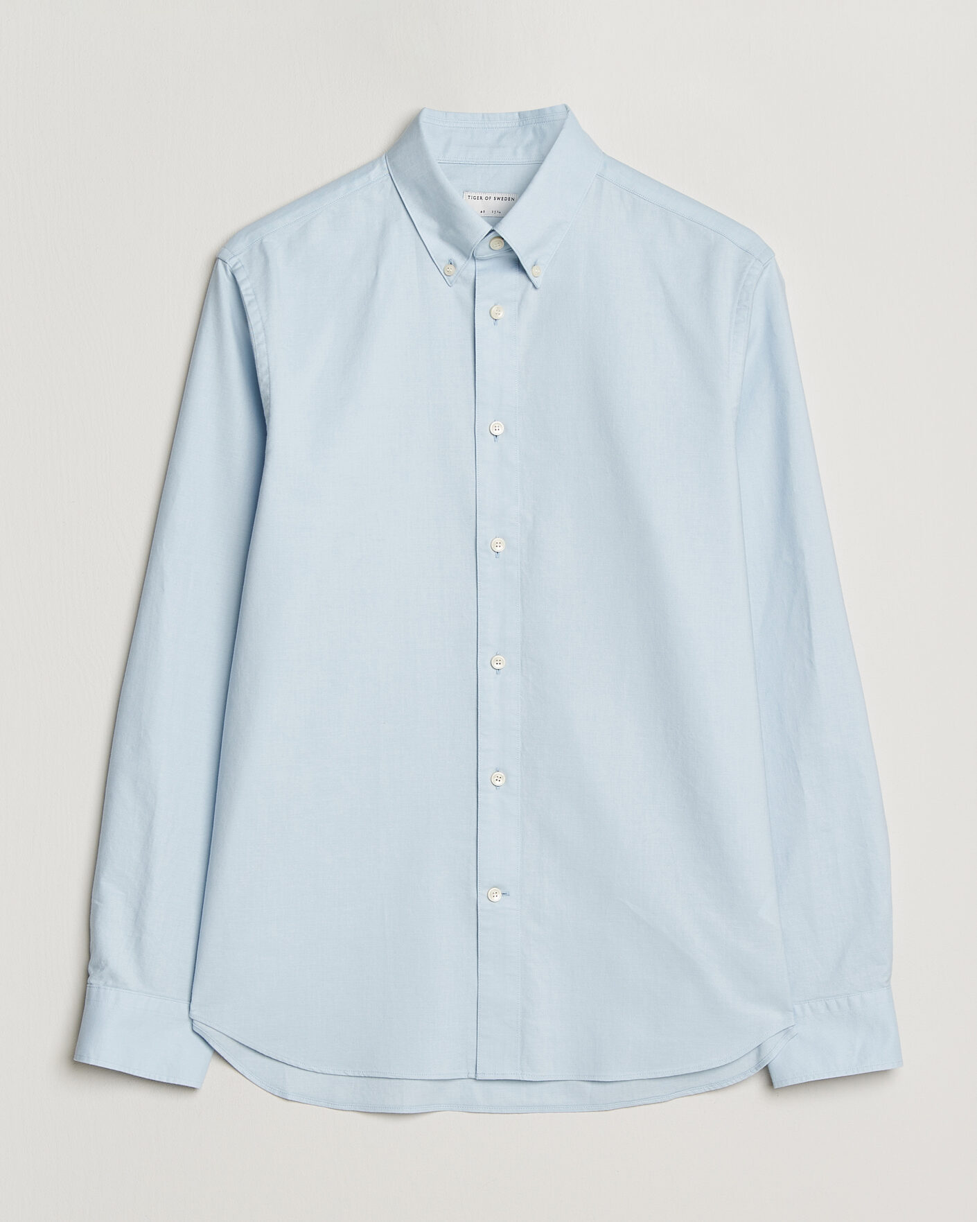 Uomini | Camicie | Tiger of Sweden | Bjorn Oxford Shirt Light Blue