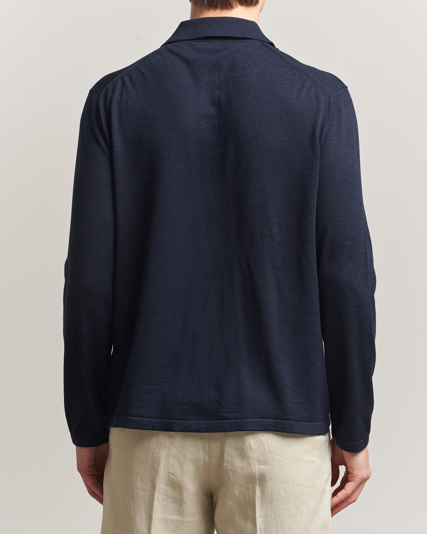 Uomini | Maglieria | Tiger of Sweden | Verklin Merino Knitted Cardigan Light Ink