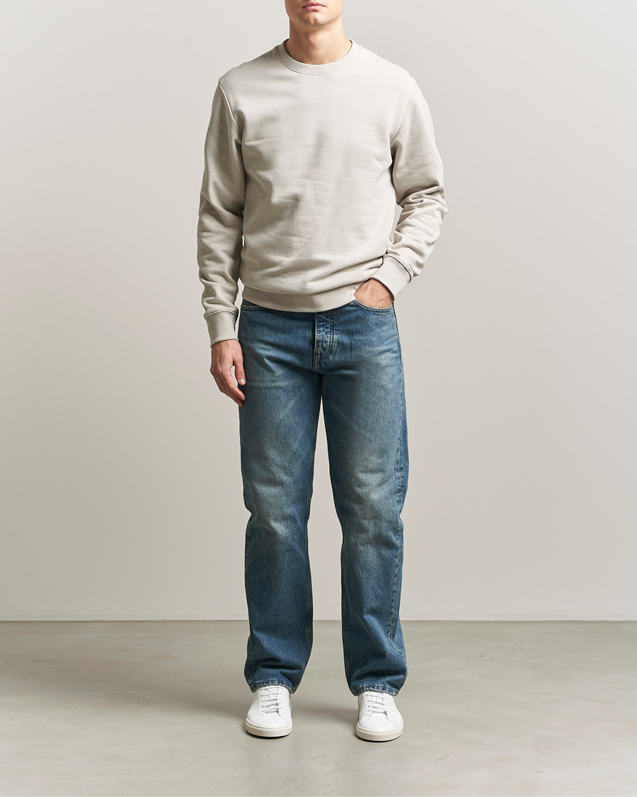 Uomini | Maglieria | Tiger of Sweden | Emerson Crew Neck Sweatshirt Seline Grey